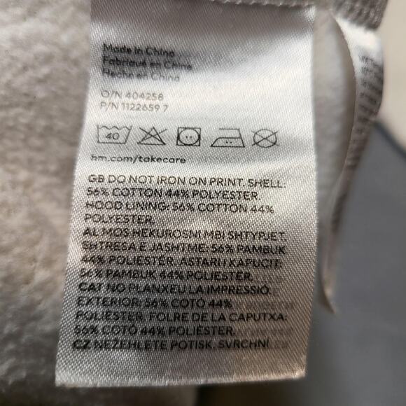 H&M Hoodie Mens Small Diggin Detroit Flame Record Relaxed Fit Pullover Stained - Picture 4 of 10